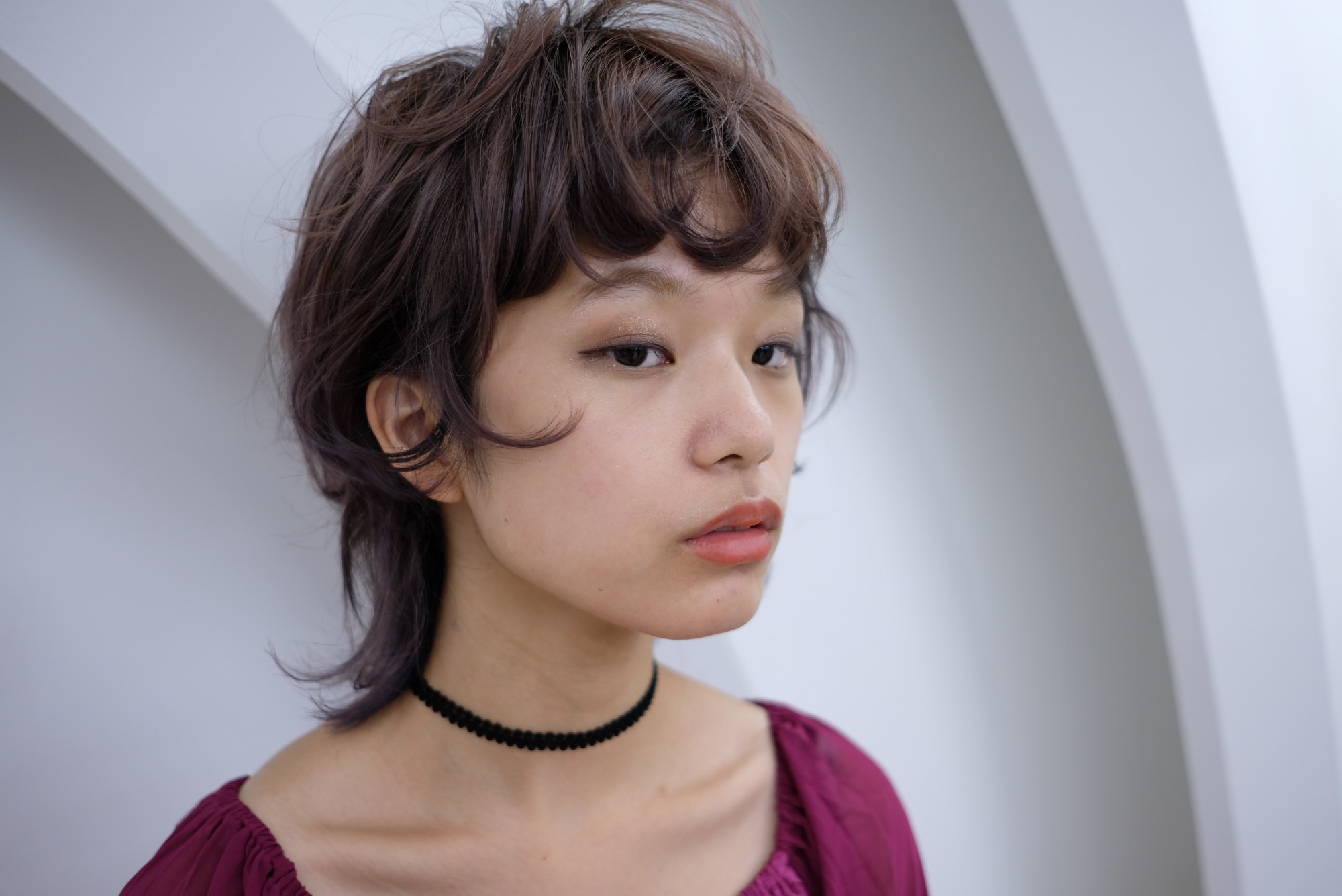 ハイトーンカラーのショートスタイルの髪型 ヘアスタイル ヘアドレ