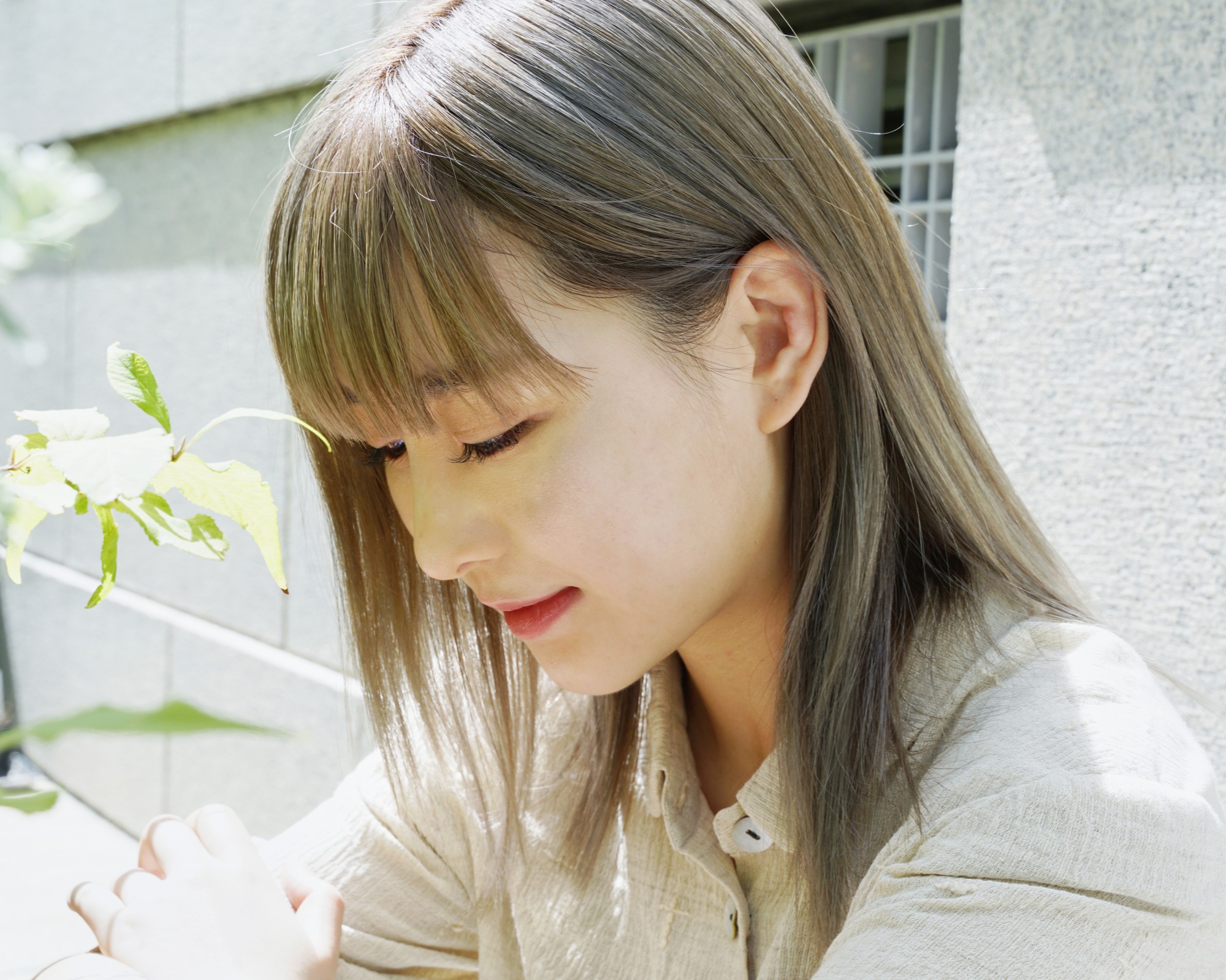 ハイトーンミディアムの髪型 ヘアスタイル ヘアドレ