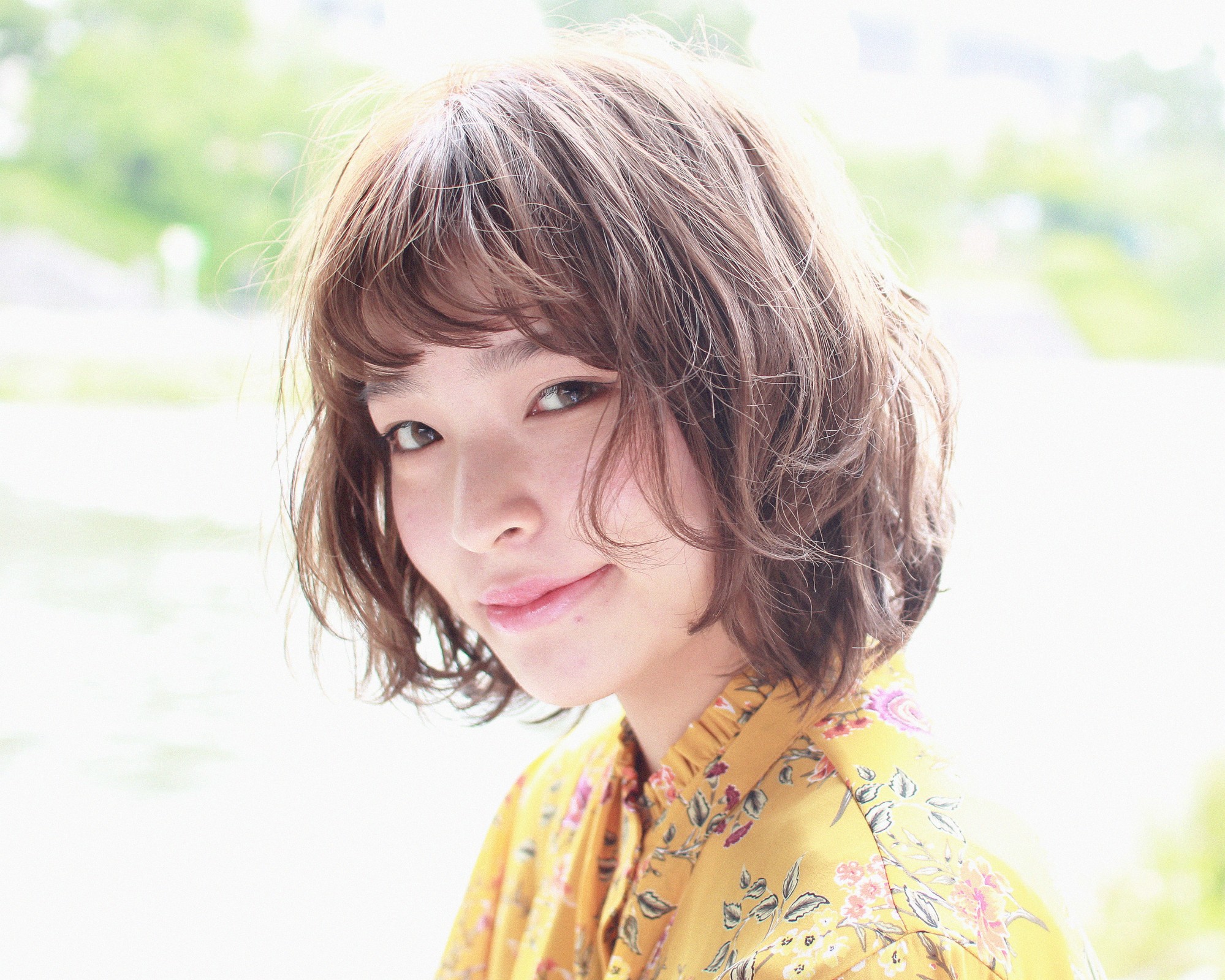 無造作ミディアムヘアの髪型 ヘアスタイル ヘアドレ