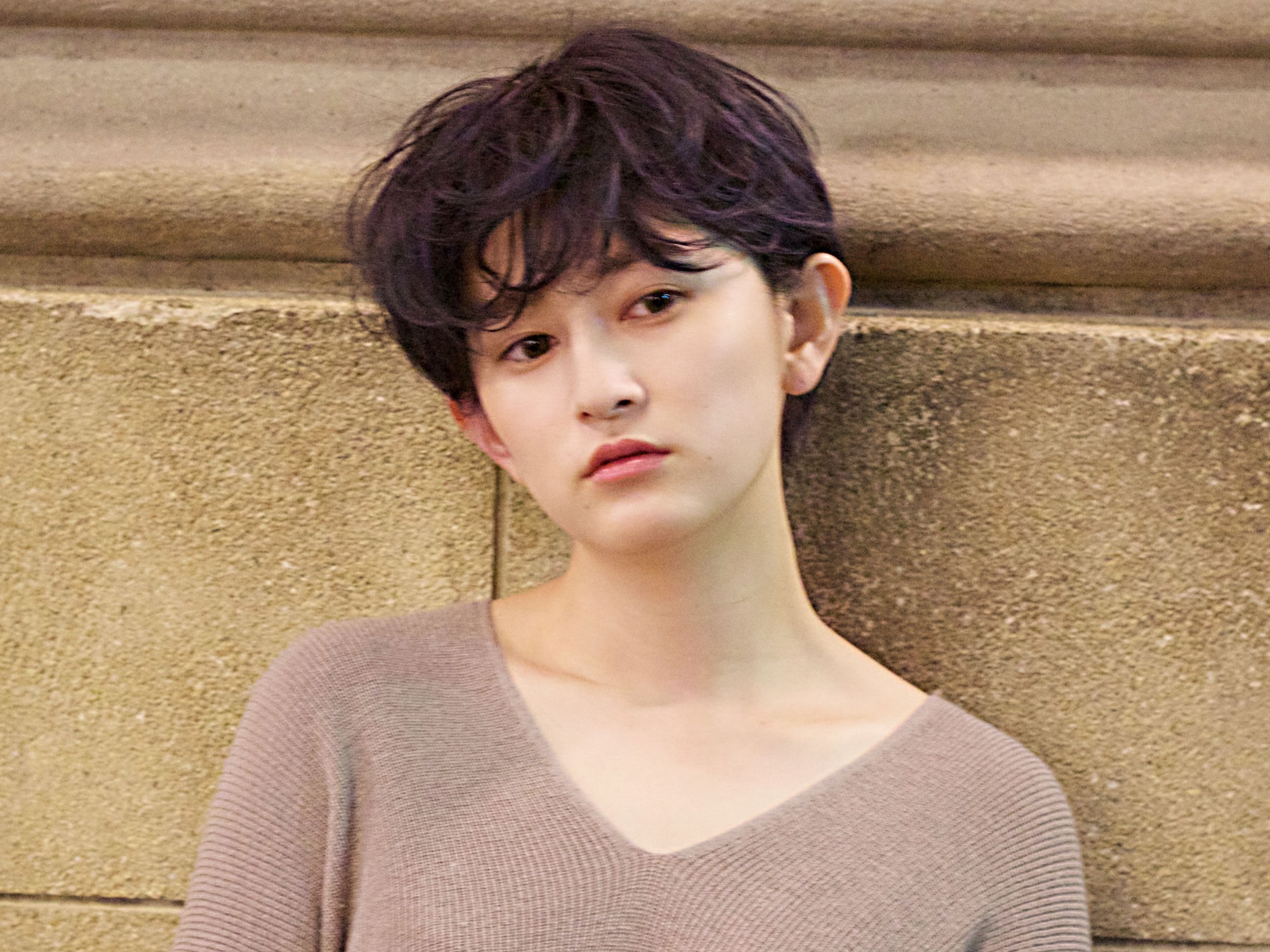 無造作マッシュボブの髪型 ヘアスタイル ヘアドレ