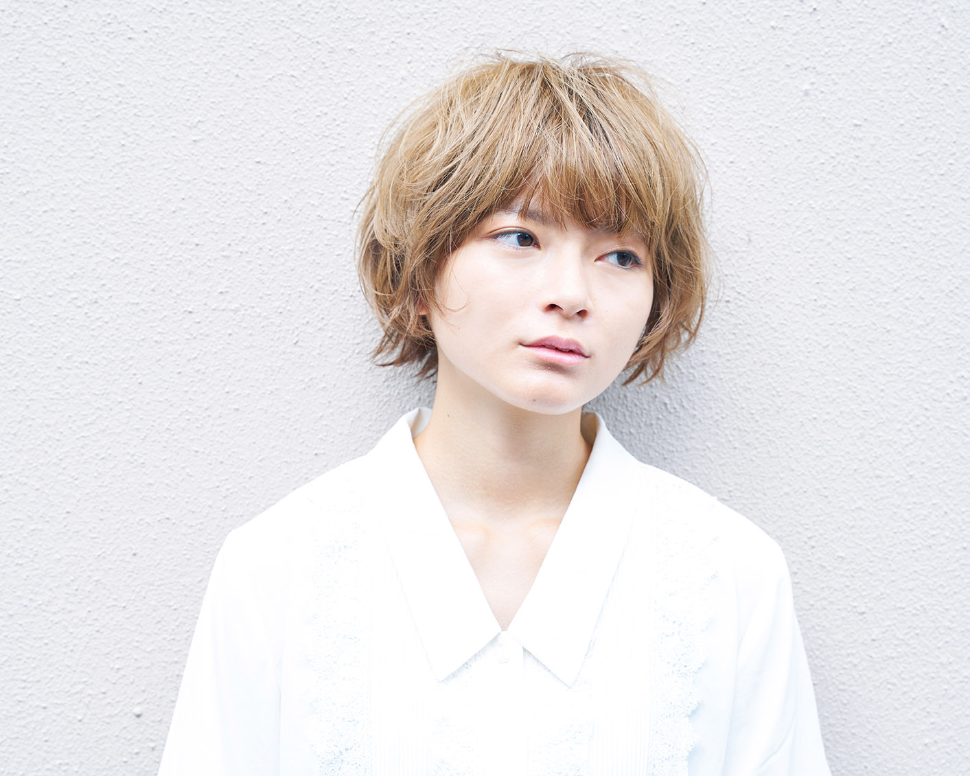 マッシュウルフショートの髪型ヘアスタイル ヘアドレ