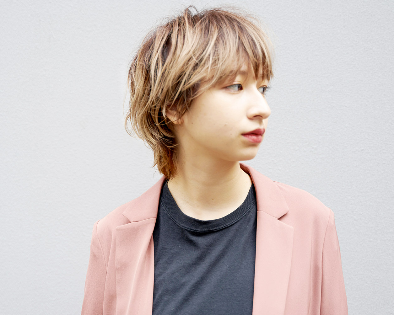 ユニセックスなボブの髪型 ヘアスタイル ヘアドレ