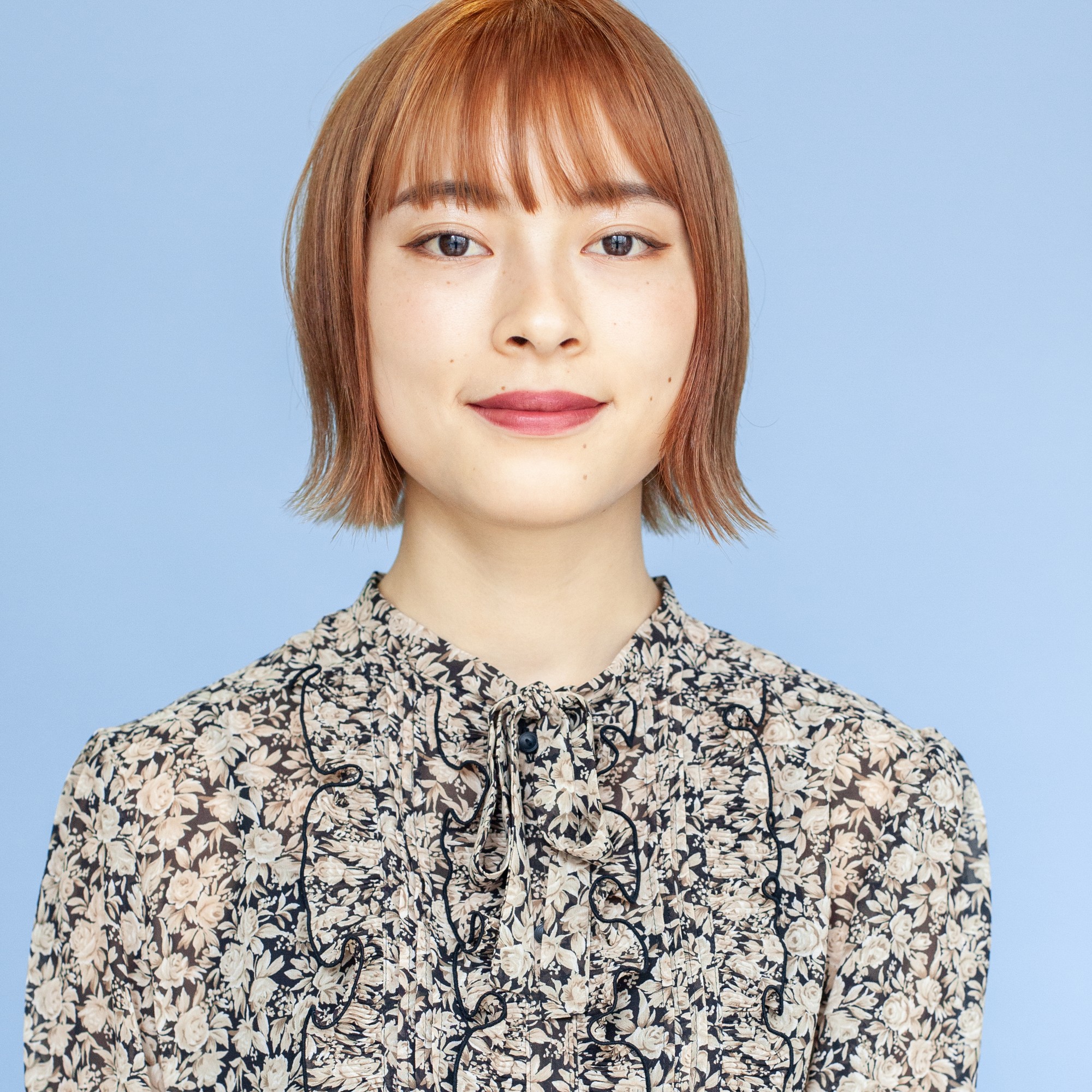 ボブ ミニボブ オレンジの髪型 ヘアスタイル ヘアドレ ボブ ミニボブ オレンジの髪型 ヘアスタイル ヘアドレ